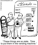 vendors vening machine stale chips cartoon 1235
